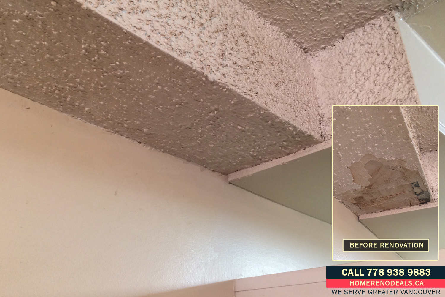 Popcorn Ceiling Texture Repair Service In Greater Vancouver Bc
